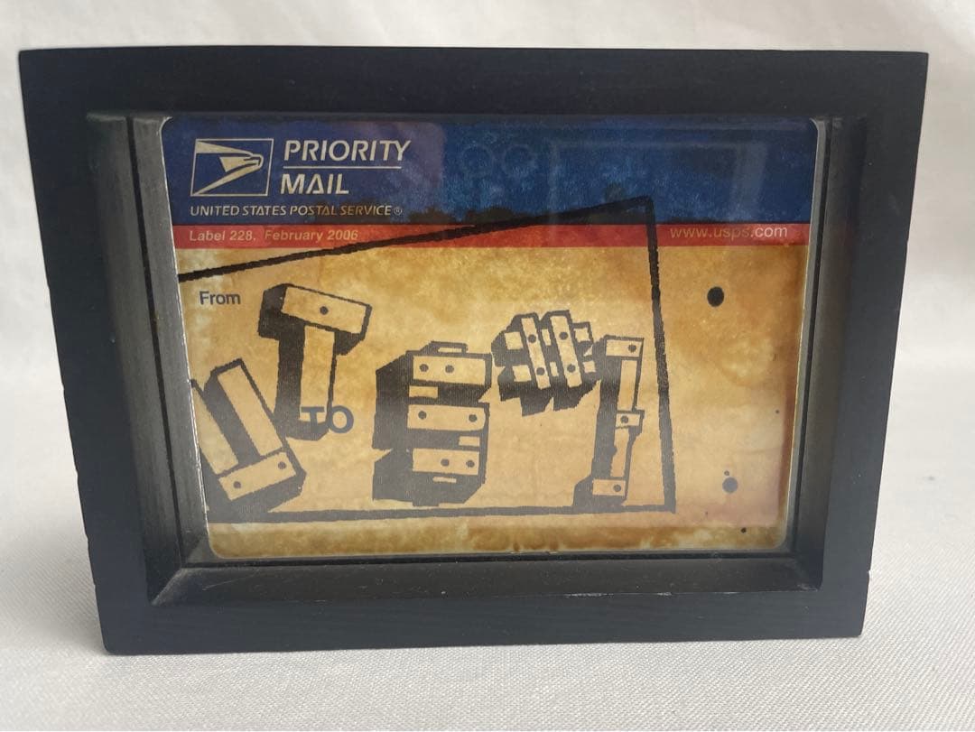 PUTS USPS Priority Mail シルクスクリーン作品 2点