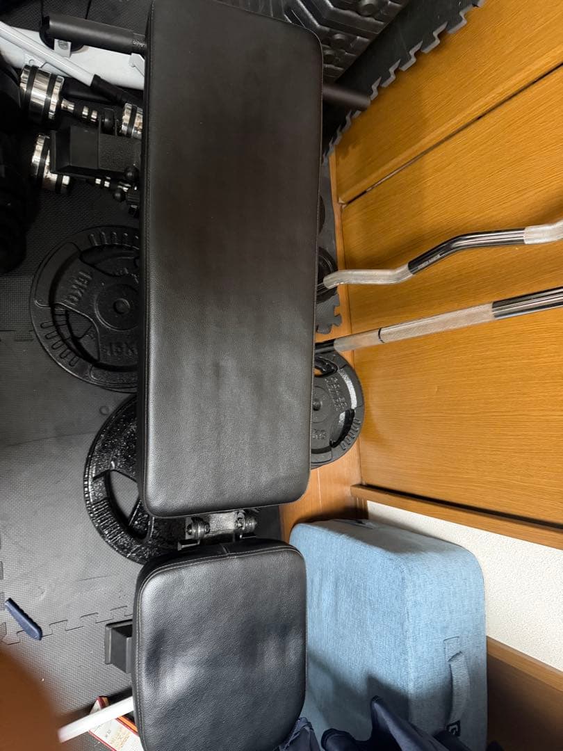 ウエイトプレートとダンベルセット（ベンチ）（セーフティーバー（福岡県内運びます）