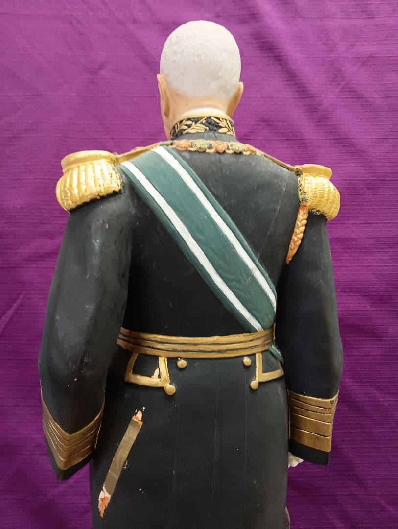 戦前稀少レア大日本帝国海軍東郷平八郎元帥大正〜昭和戦前頃４６センチ陶器人形当時物