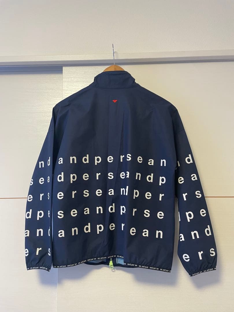 and per se アンパシィ　薄手ナイロンレディース ジャケットL.ネイビー