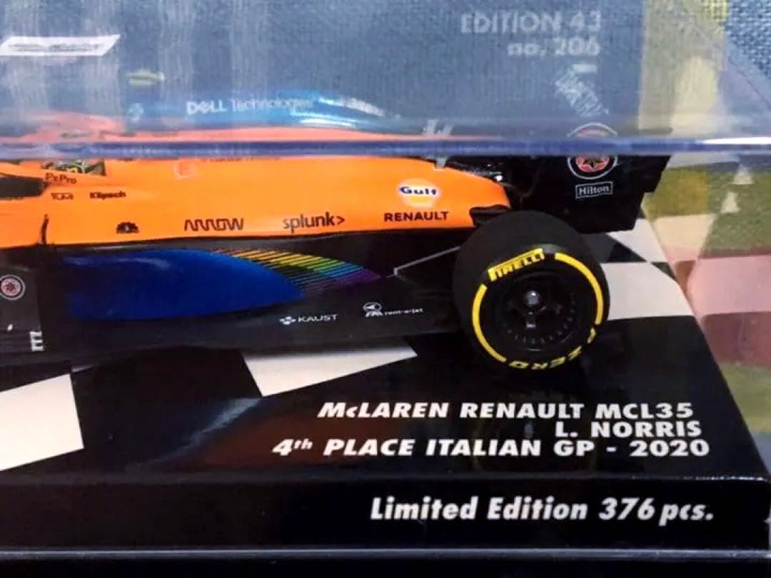 ミニチャンプス 1/43 マクラーレン MCL35 ランド・ノリス 376個限定