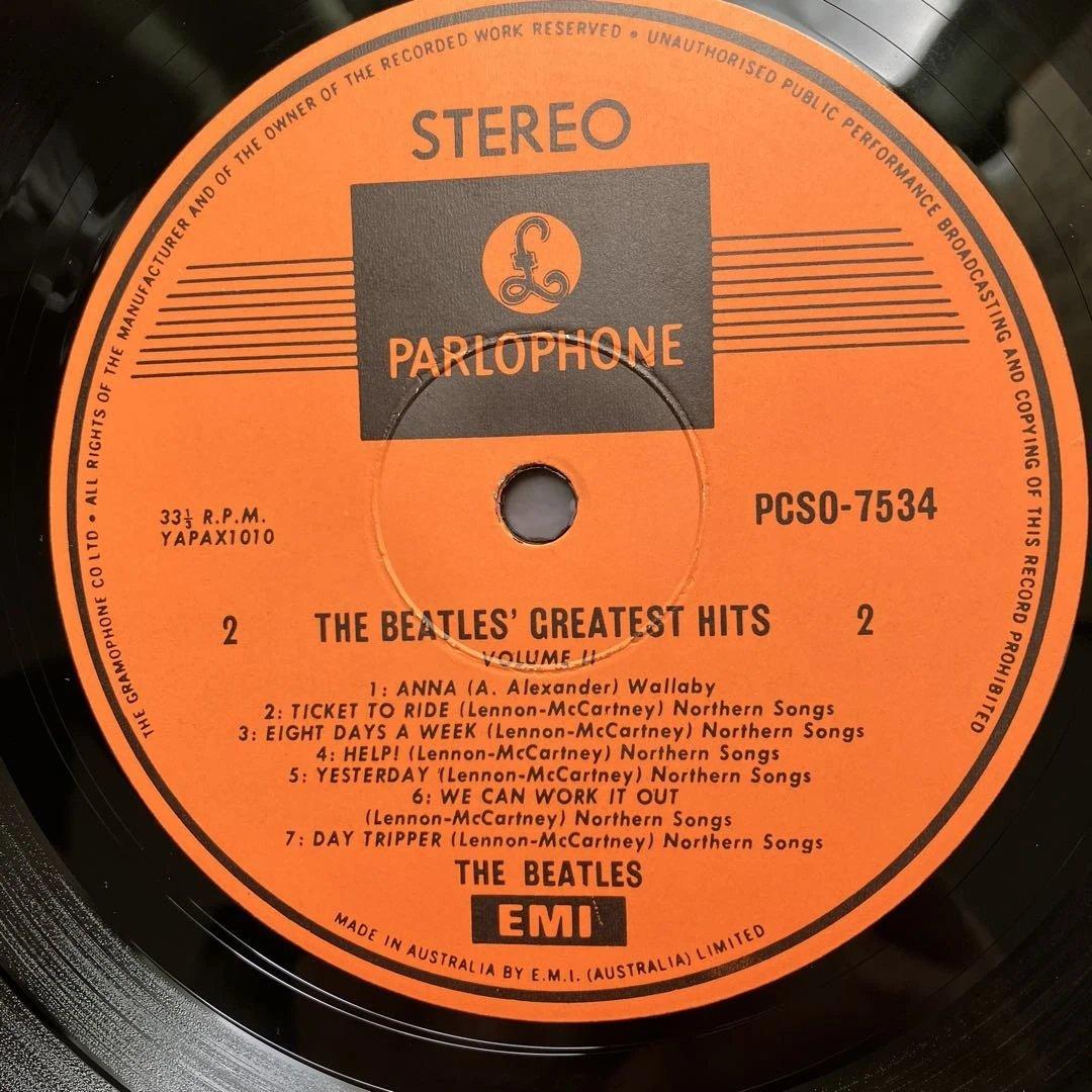 オーストラリア盤THE BEATLES /greatest hits Vol.2