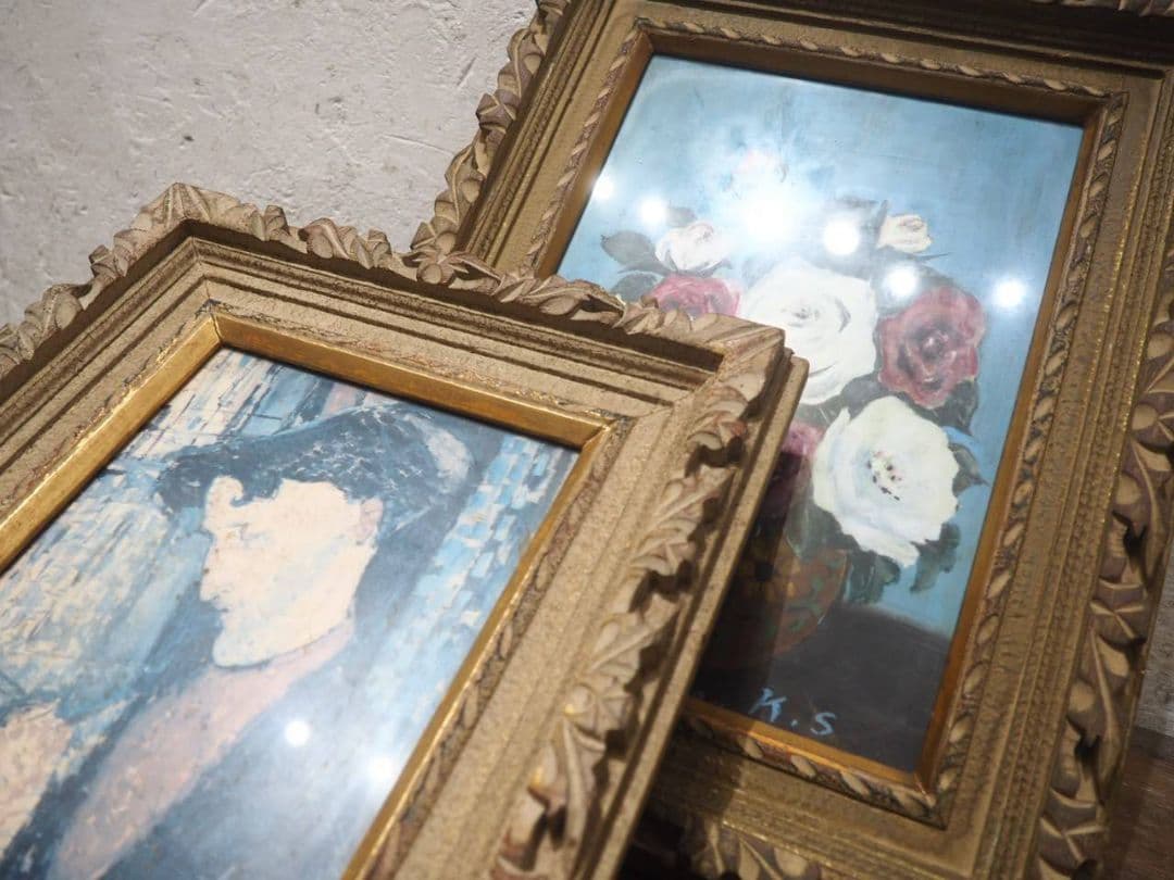 1414 額縁　2枚セット　F3　八つ切り　アートフレーム　油彩　水彩　画材