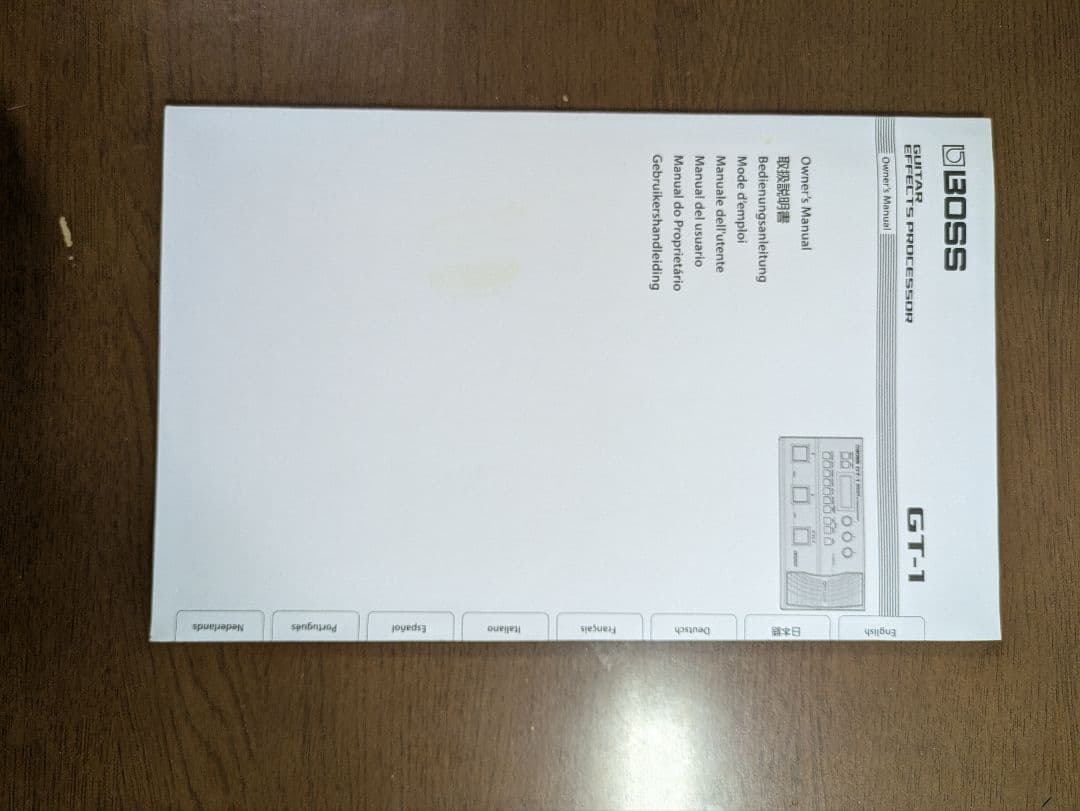 BOSS GT-1 ギターエフェクトプロセッサー アダプタ付属