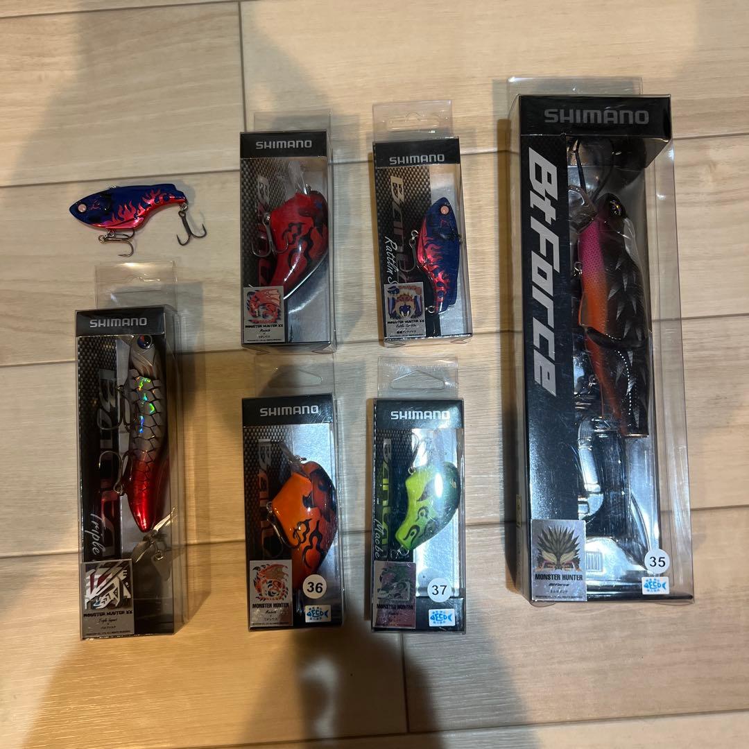 み*ん様 シマノモンスターハンターコラボルアー6個セット　　おまけ付き