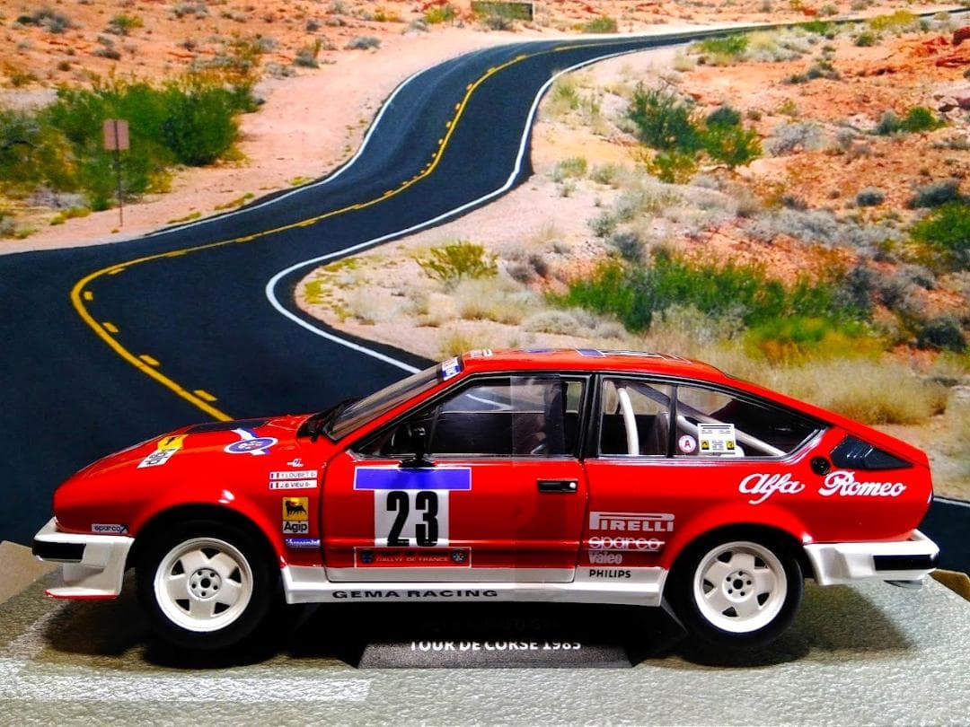 1/18 ソリド　アルファロメオ GTV6　ツール・ド・コルス 1985