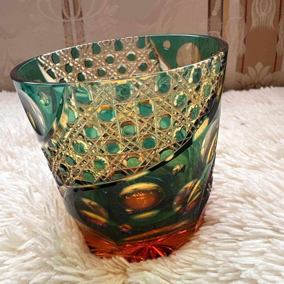 江戸切子グラス 木箱付き