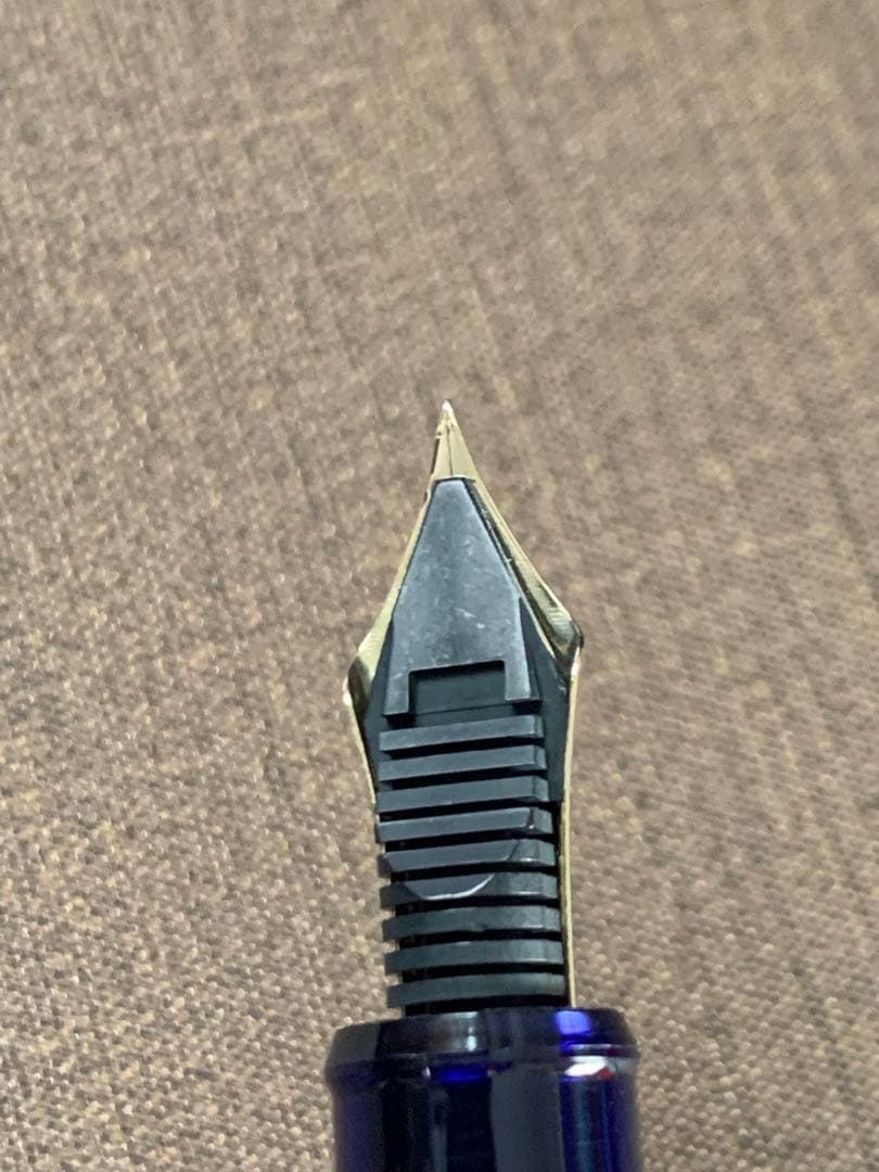 PLATINUM 3776 万年筆 ブルー 14Kペン先