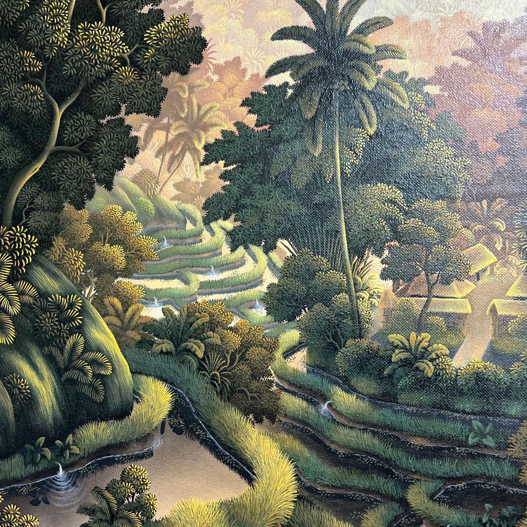 風景画　熱帯　油彩