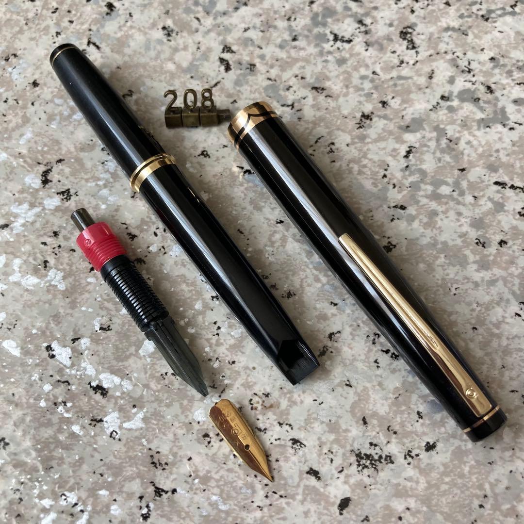 #208 オーバーホール済み 万年筆 PLATINUM プラチナ 18k