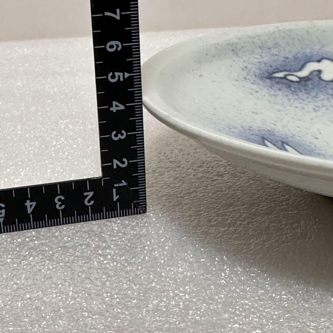 初期伊万里 吹墨兎文 七寸皿