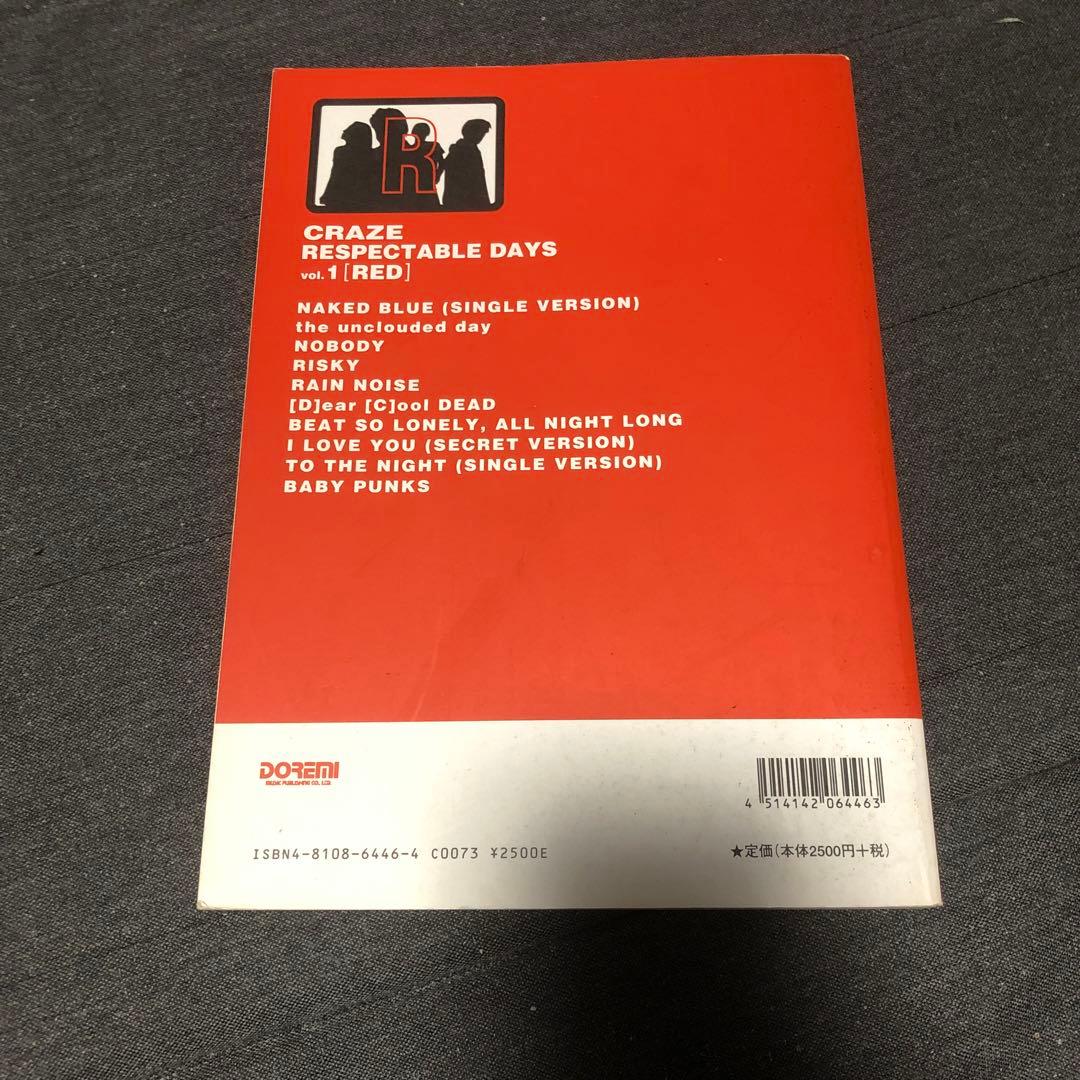CRAZE RESPECTABLE DAYS vol.1 RED バンドスコア