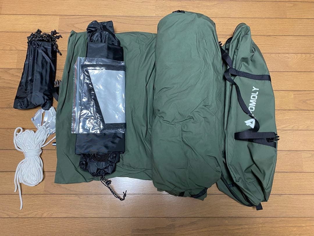 POMOLY STOVEHUT TC 軍幕テント煙突穴付き