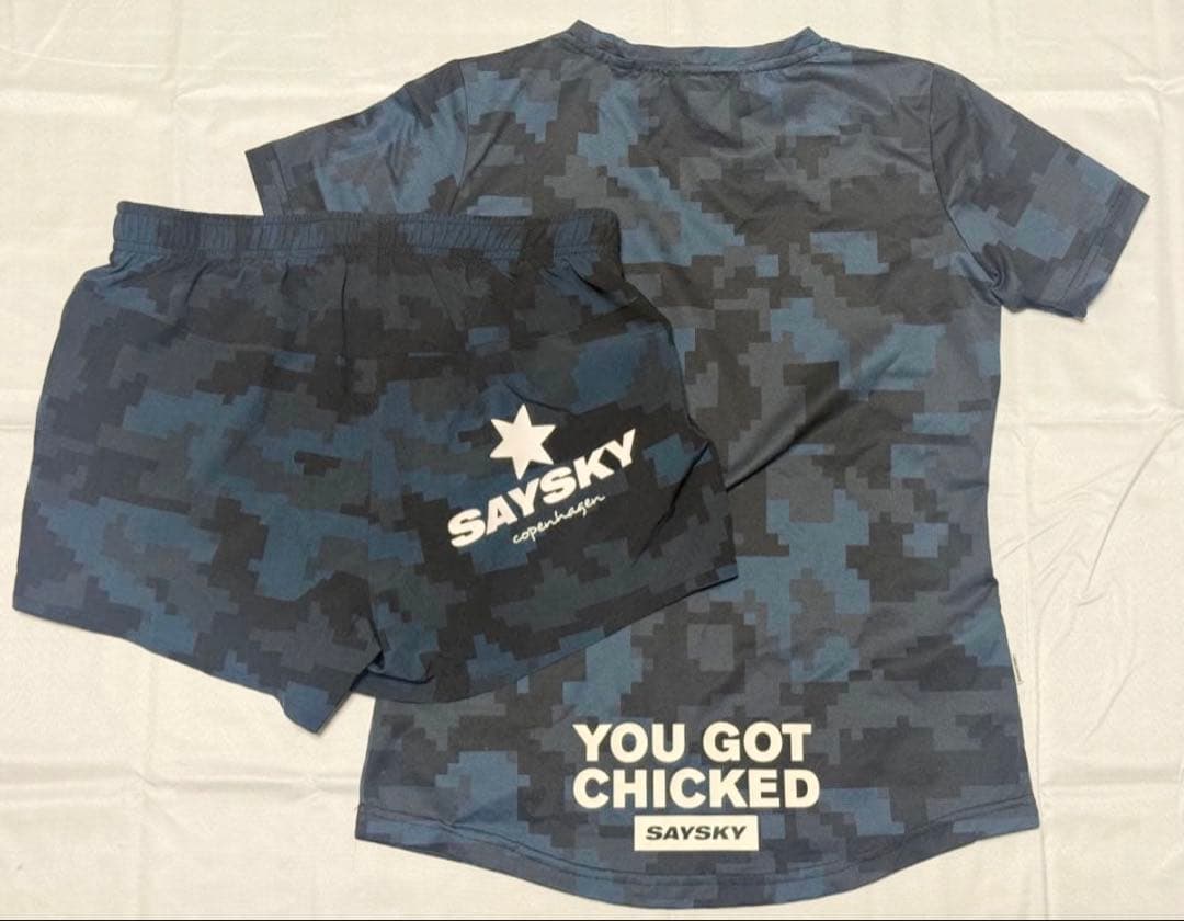 「美品」SAYSKY(セイスカイ）迷彩柄 上下セット レディース