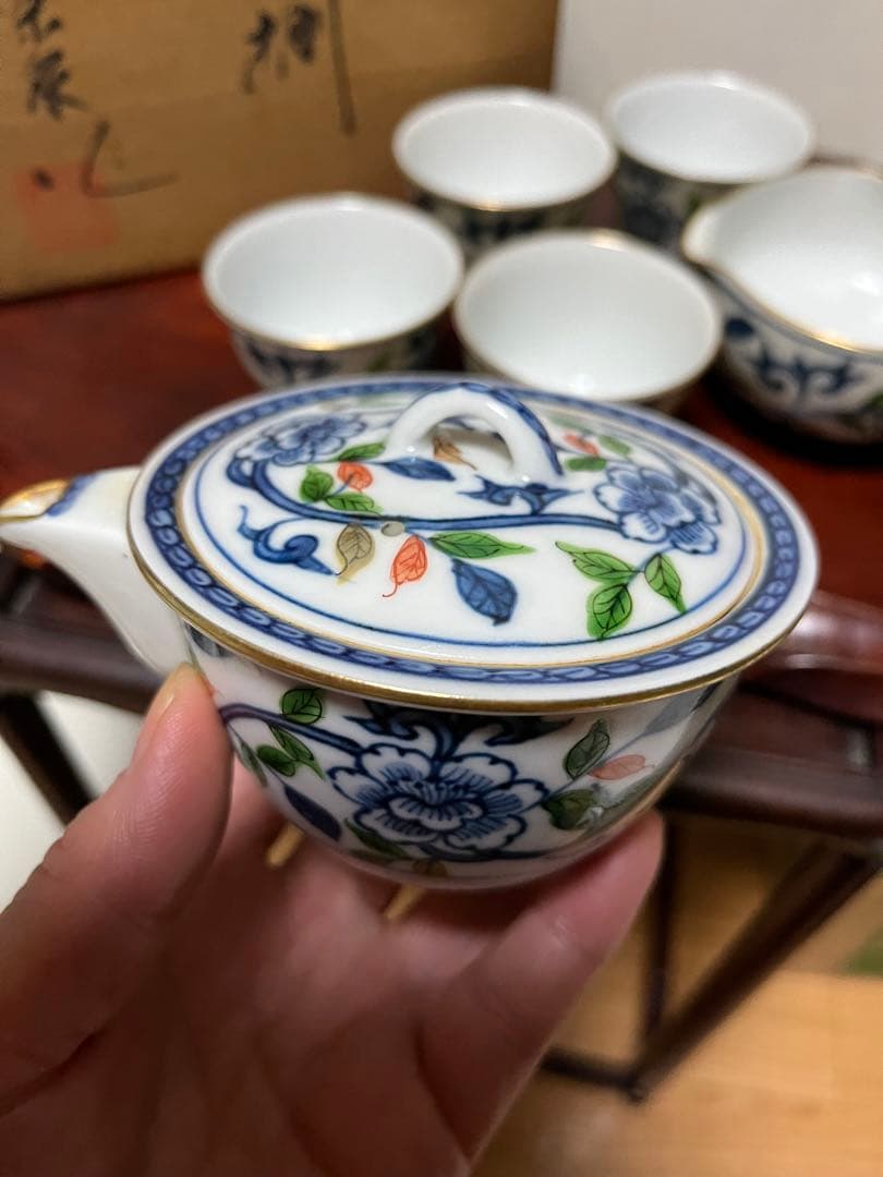 煎茶道具　平安京泉　煎茶道具セット　骨董　アンティーク