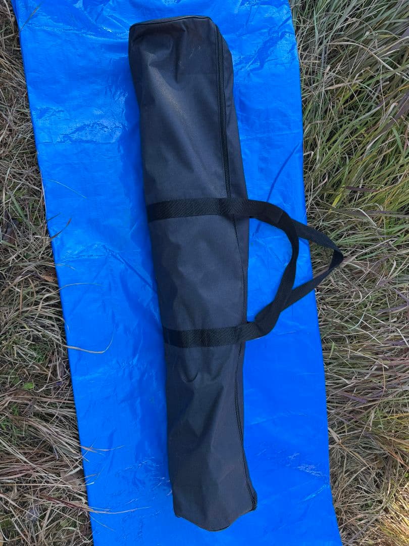 黒 ナイロン ハンモック スタンド付き 約270cm x 100cm