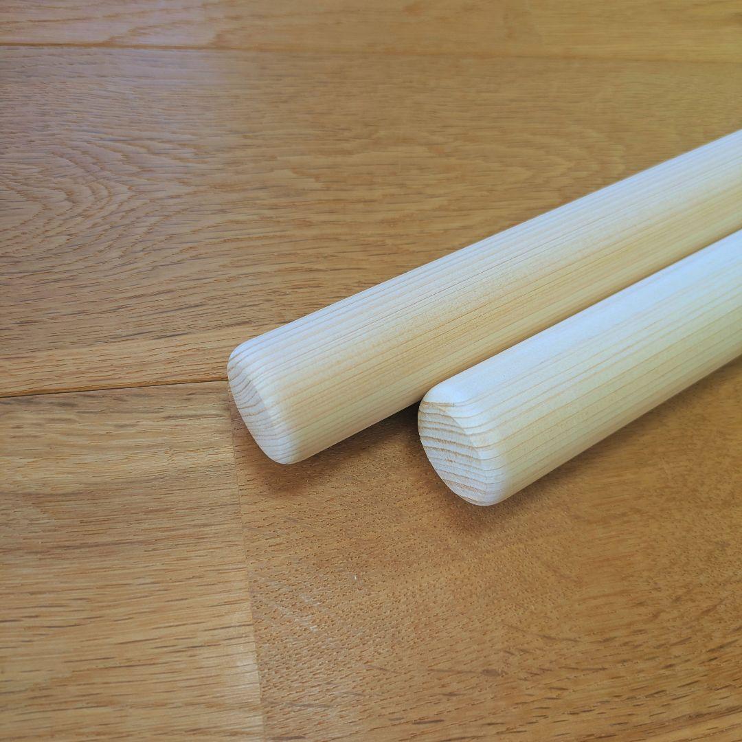 軽くて使いやすいグラインダーマンのヒノキバチ　新品 和太鼓バチ 10組(20本)