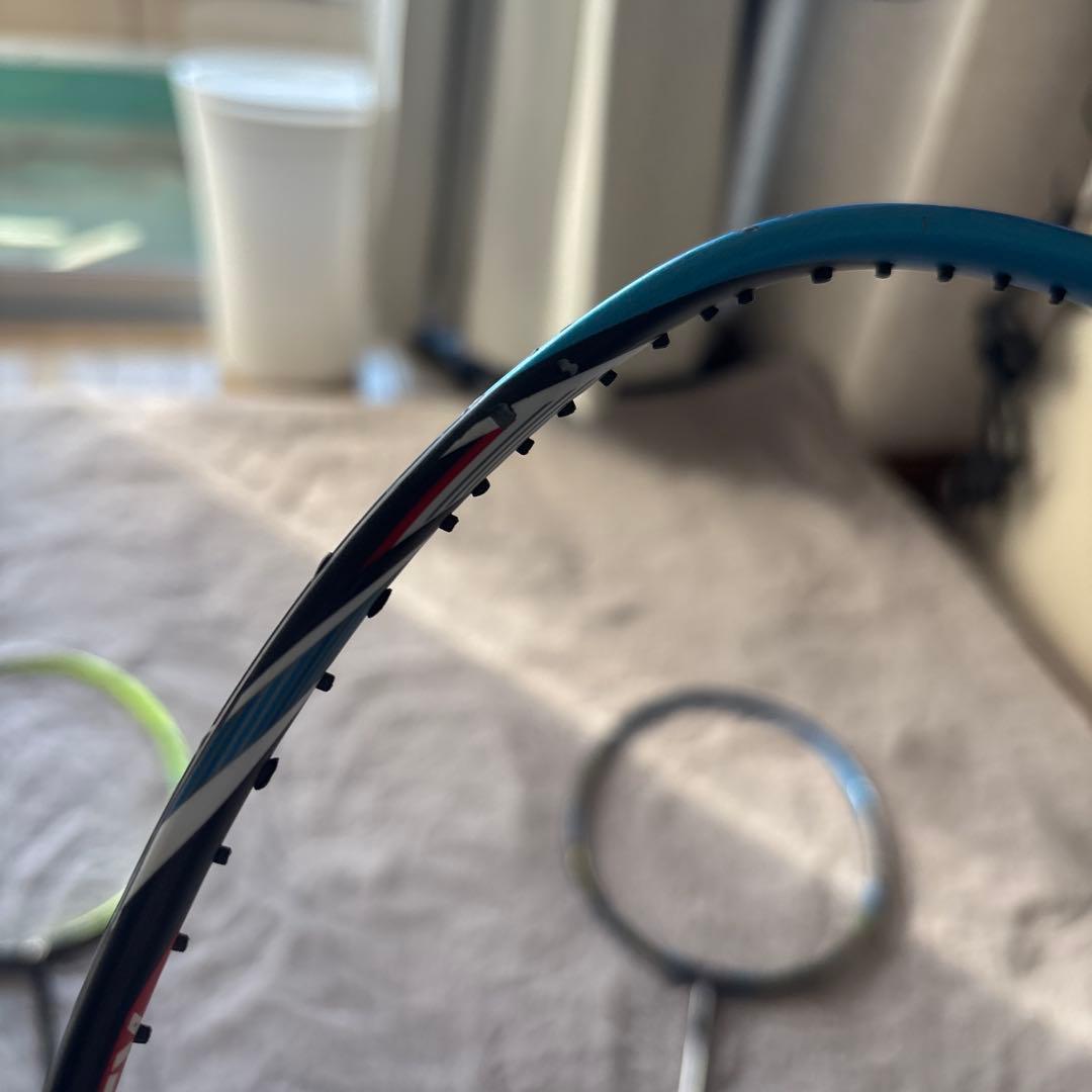 バドミントンラケット 3本セット ジャンク1本