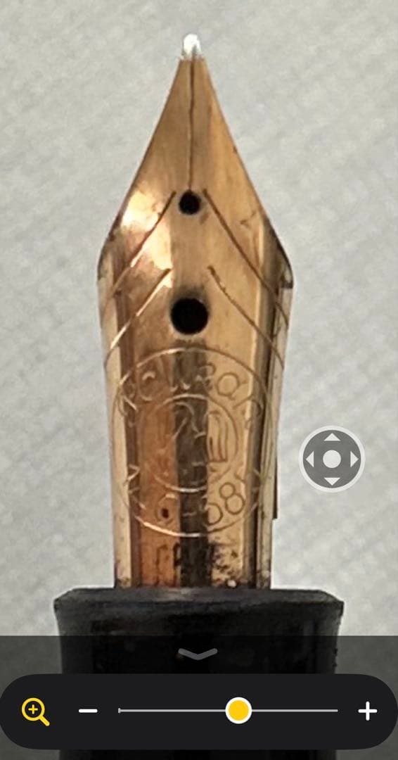 【Pelikan 万年筆 #140 緑縞 ヴィンテージ 14K セミフレックス】