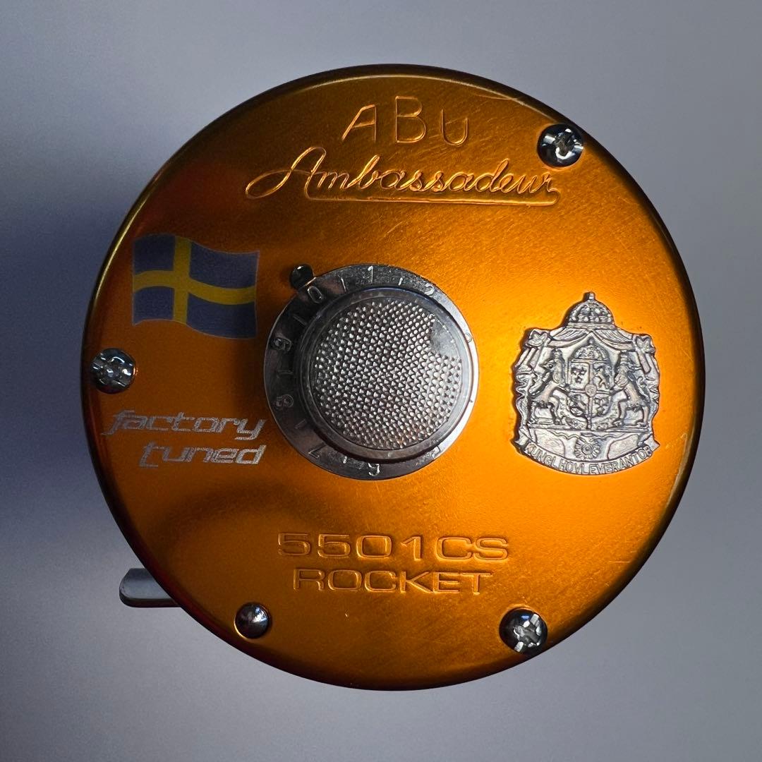 【美品】ABUアンバサダー 5501CS Rocket ファクトリーチューン 左