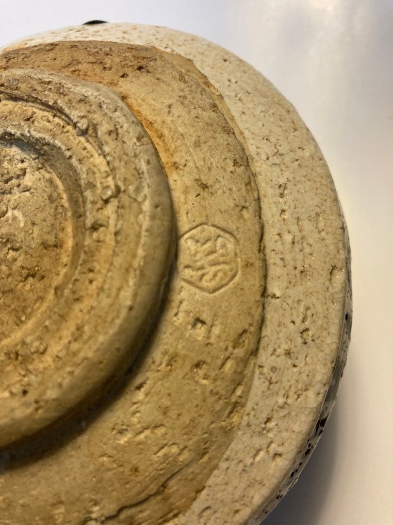 織部焼 山口茂造 色絵 茶碗 抹茶碗 茶事 茶道具