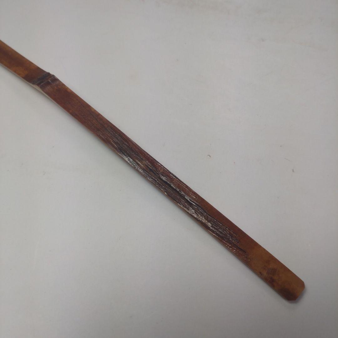 イ100 茶杓『大徳寺　立花大亀　極箱』『銘　野分』『稲尾誠中斎下削り』竹茶杓