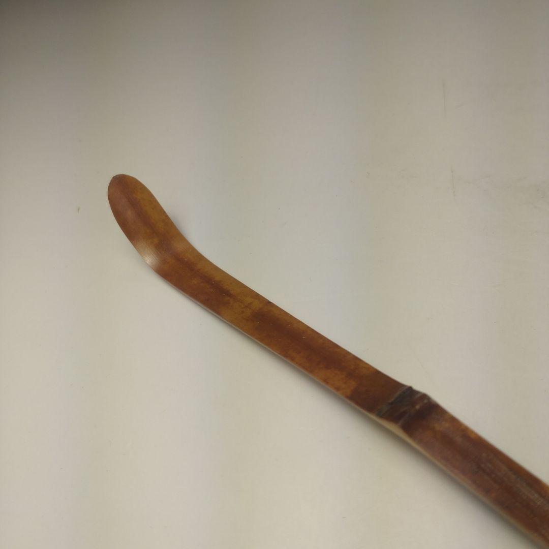 イ100 茶杓『大徳寺　立花大亀　極箱』『銘　野分』『稲尾誠中斎下削り』竹茶杓