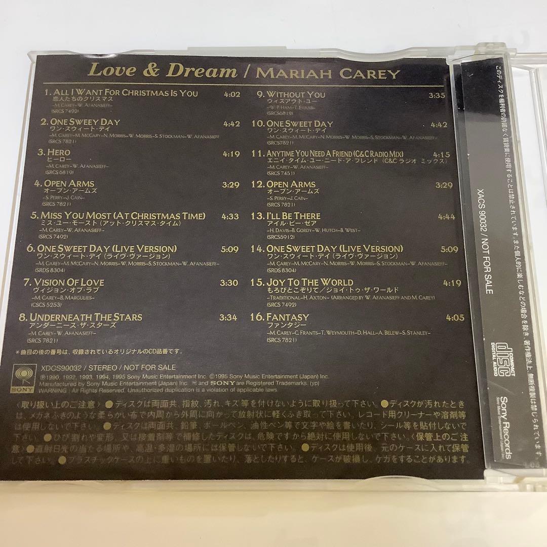 MARIAH CAREY マライア・キャリー　Love＆Dream　プロモ