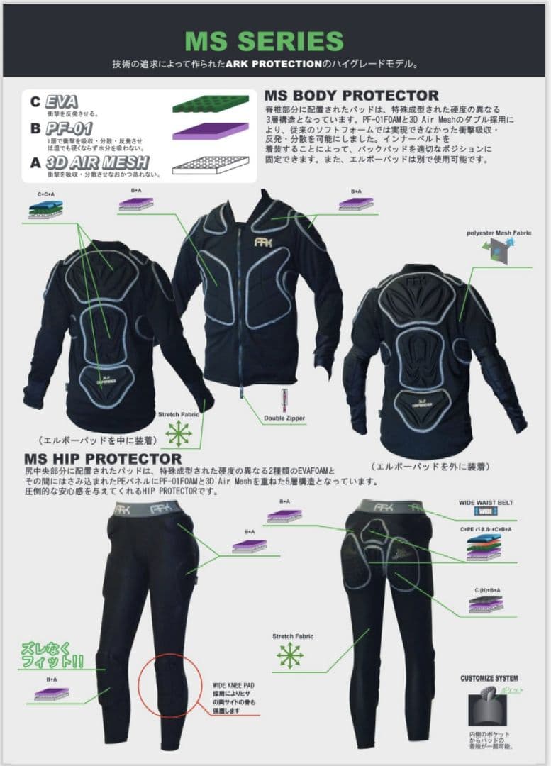 ARK ヒッププロテクター　Mサイズ　未使用