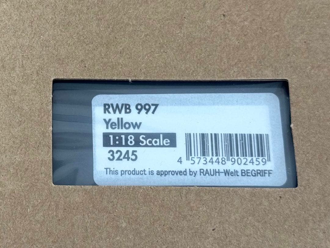 【限定50】1/18 RWB 997 Yellow With Mr. Nakai