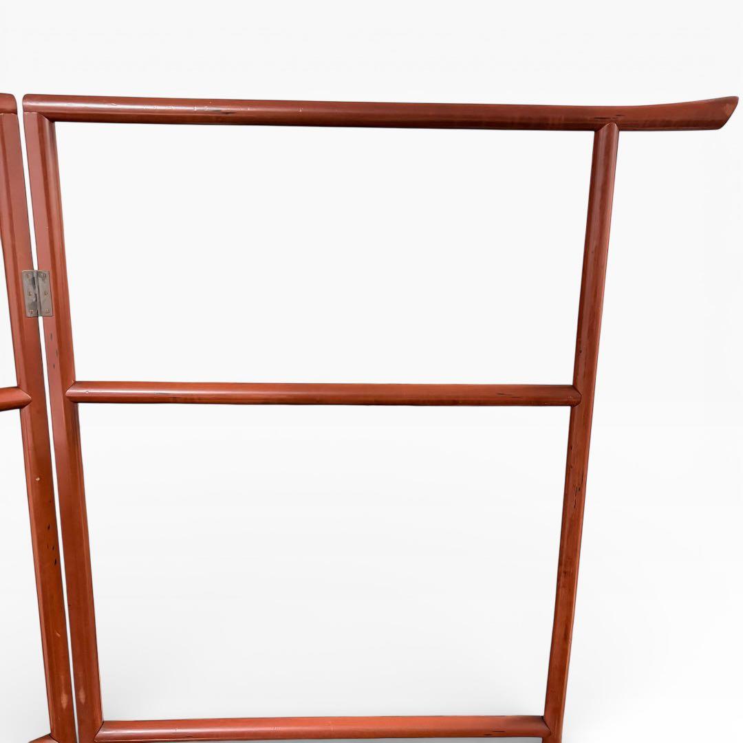 衣桁 着物掛け 衣紋掛け 折り畳み インテリア 昭和レトロ　アンティーク 木製