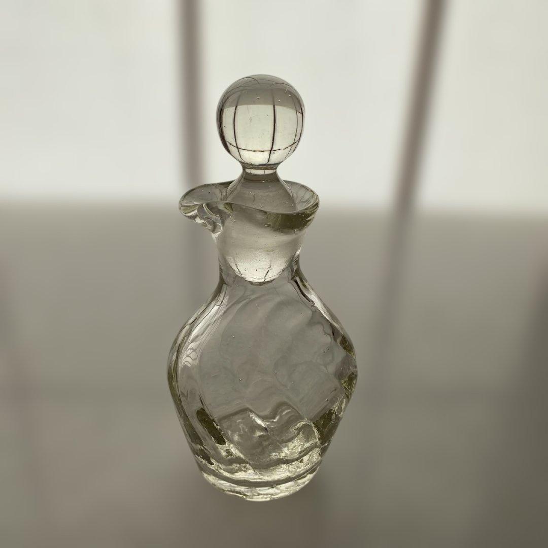 民藝　倉敷ガラス　小谷眞三さん　吹きガラス　醤油差し