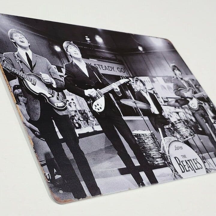 デザイン看板A4】ビートルズ sl★ポスター絵ブリキ看板グッズ雑貨ジョンレノン