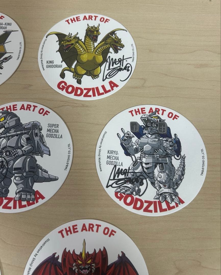 ゴジラ コースター セット。