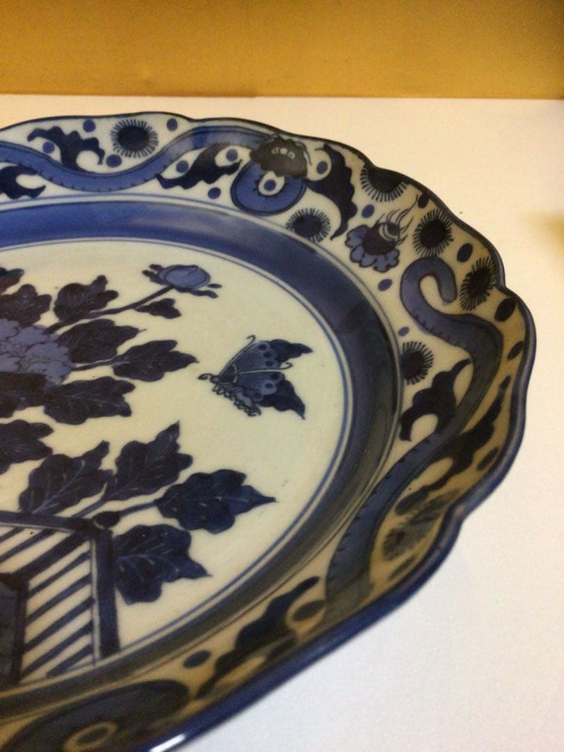 古伊万里 直径約23センチ 皿