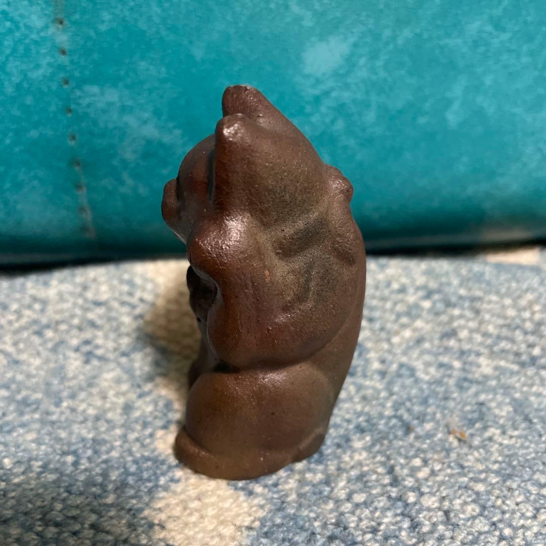 招き猫　水滴　水差し　書道