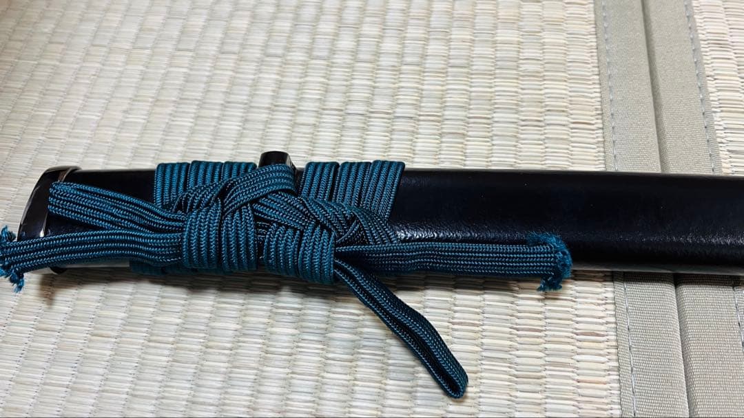 模造刀 陸奥守吉行拵え 龍目貫 龍透かし鍔 鐺付き 樋入り刀身 251020-2