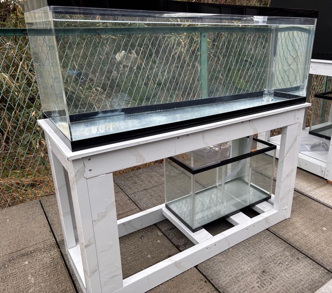 引き取り限定⇒120-45-45オーバーフローアクリル水槽 と台