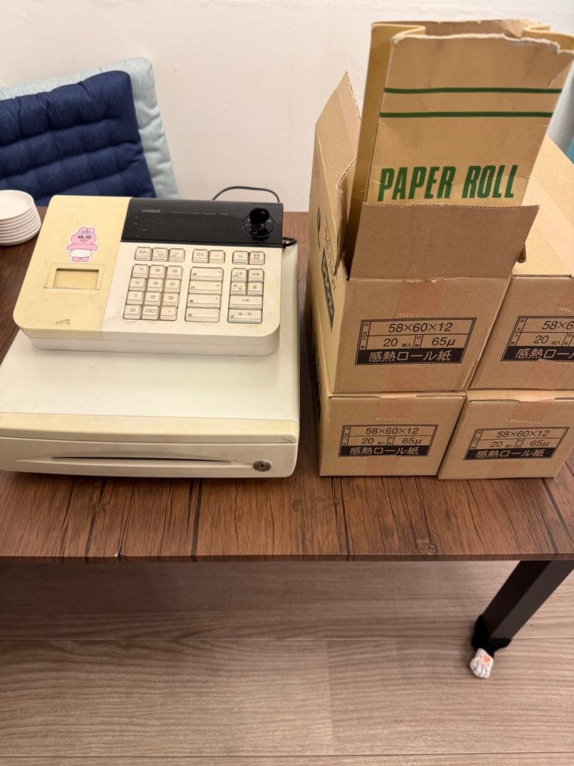 CASIO レジスター 感熱ロール紙付き