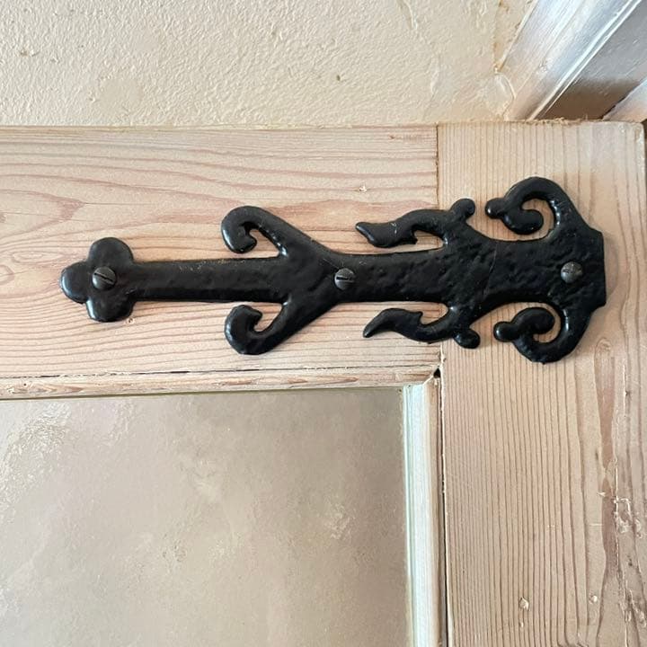 イギリスカークパトリック アイアンヒンジ 飾りヒンジ 蝶番2本のペア