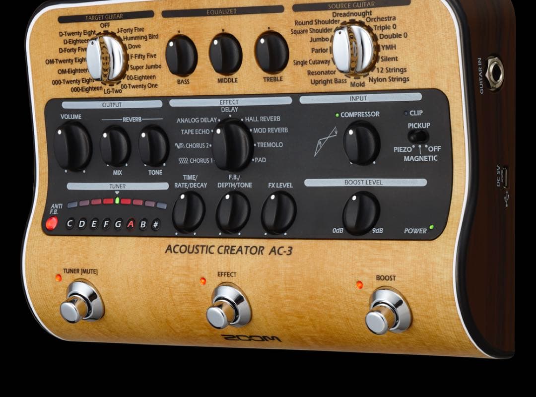 【新品同様送料無料】Zoom AC-3 アコースティックエフェクター