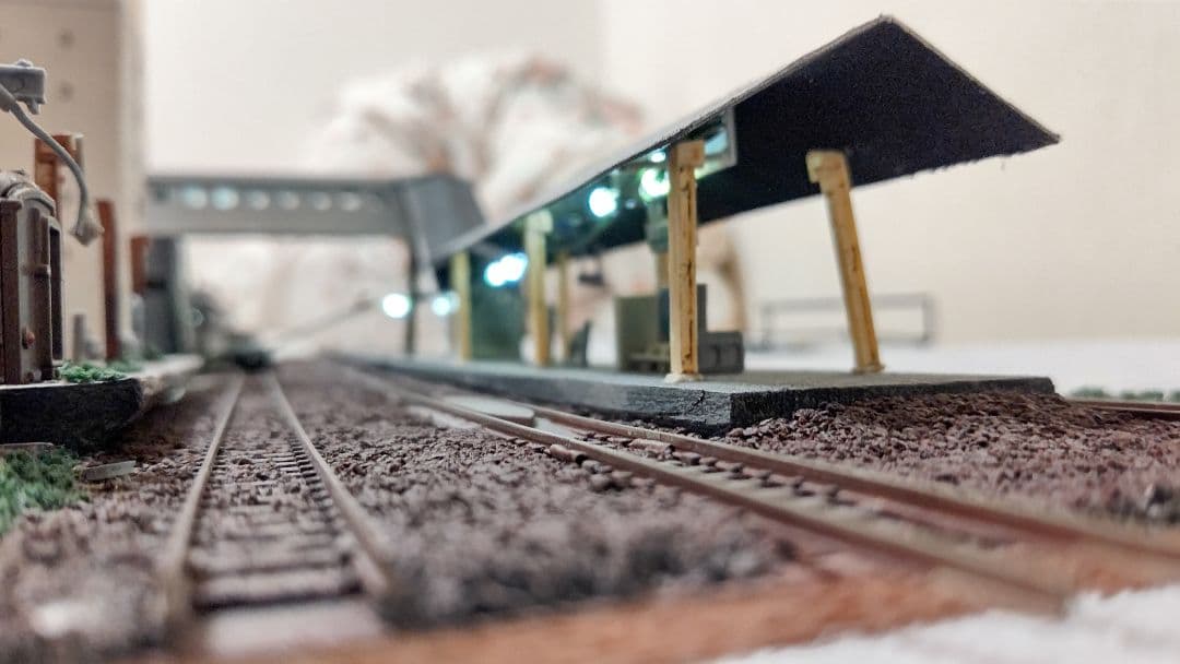 Nゲージ旧室蘭駅風ジオラマ