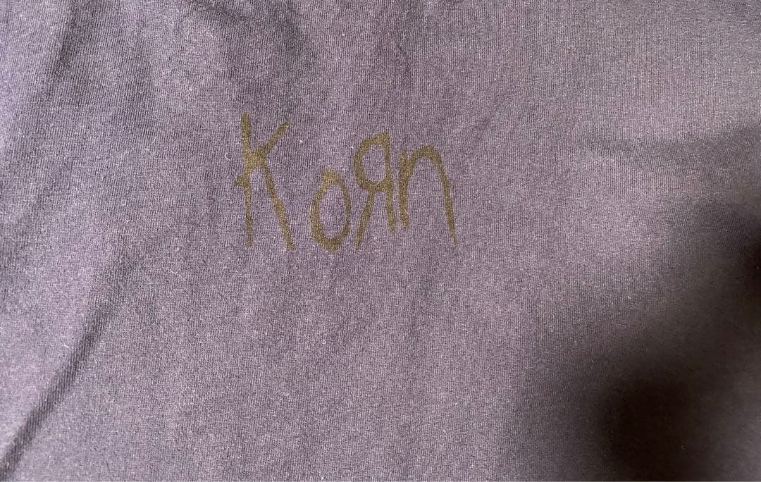 KORN Tシャツ　ネイビー　XL コーン　BIG EYES