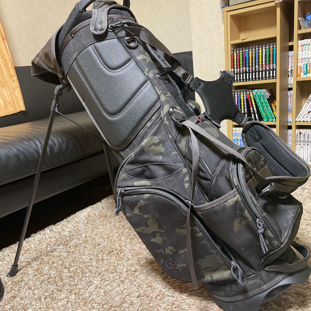 BRIEFING CR-４　キャディバッグ カモ　ヘッドカバー付き
