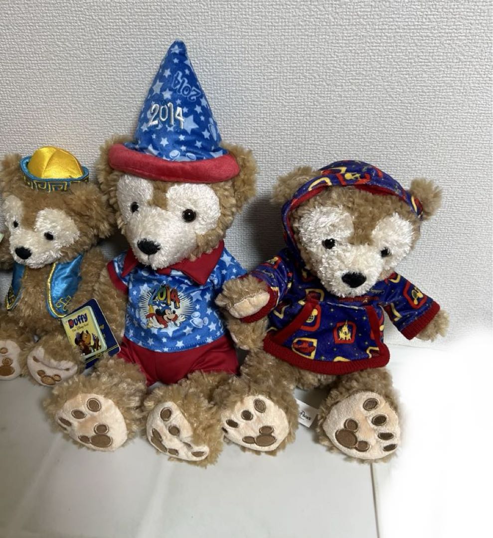 ダッフィーぬいぐるみ（2014年、40周年、ディズニーワールドバラ持ち、上海限定