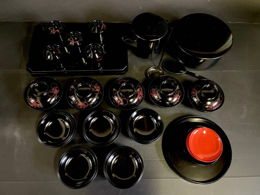 割引❣️【美品】「母」 懐石家具 懐石道具 五客揃い 茶道具 共箱 (24あ)