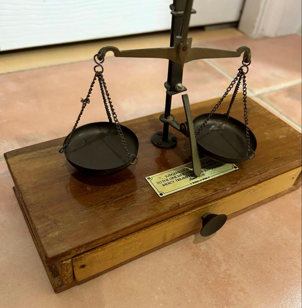 ビンテージ　アンティーク 秤 スケール ディスプレイ インテリア 店舗什器 真鍮