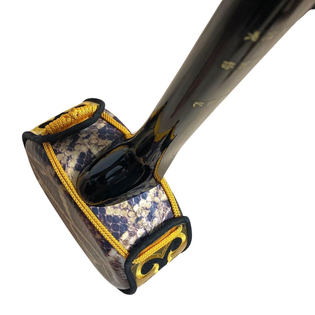 ✨付属品多数✨ 沖縄 三線 特上 人工皮革 蛇柄 ソフトケースや替弦など付属！