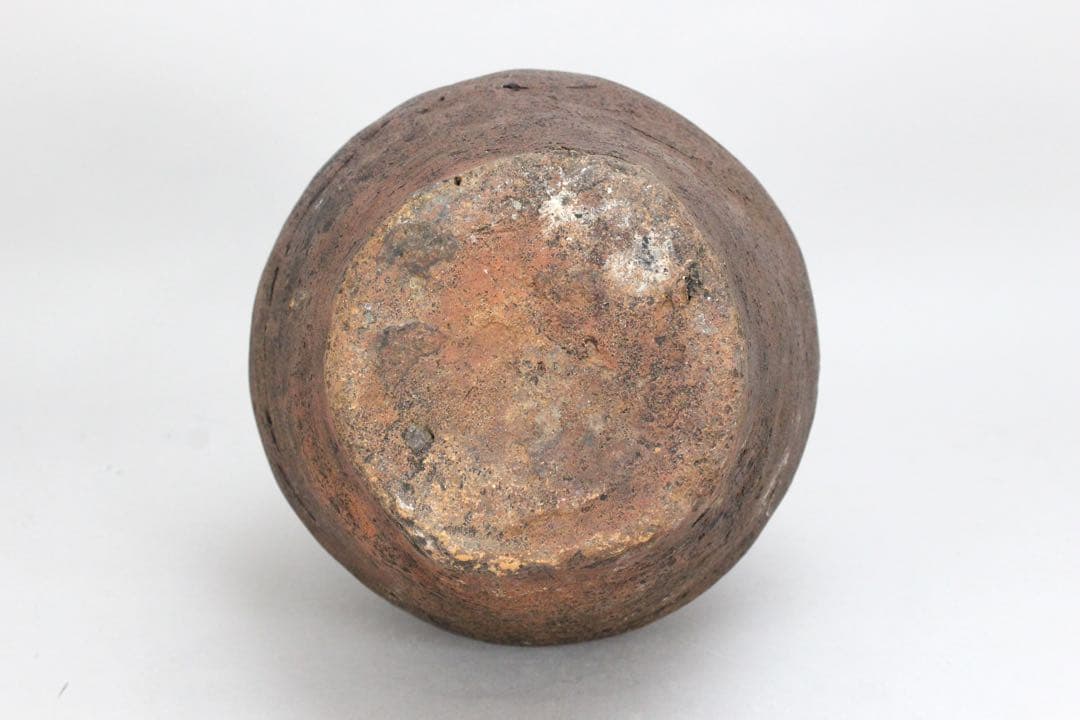 No5593 時代　壷　高さ24.5cm 常滑　備前　花器　陶磁器　送料無料