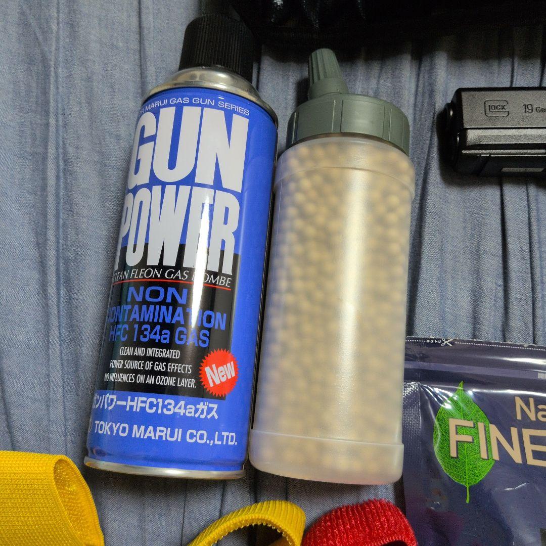 サバゲーガスガンセット　GLOCK19Gen.4、マガジン、保護グラス等々